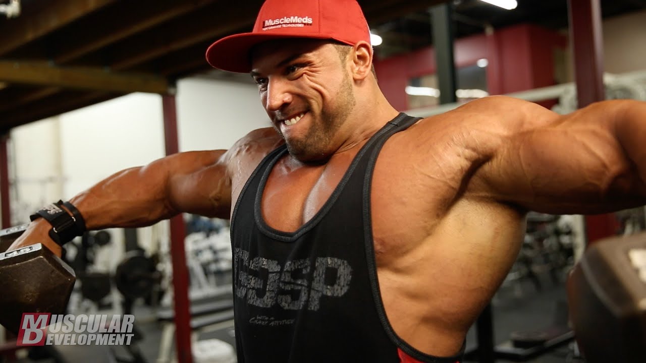 Nick Trigili Trains Shoulders 4 Weeks Out from 2014 NPC USA