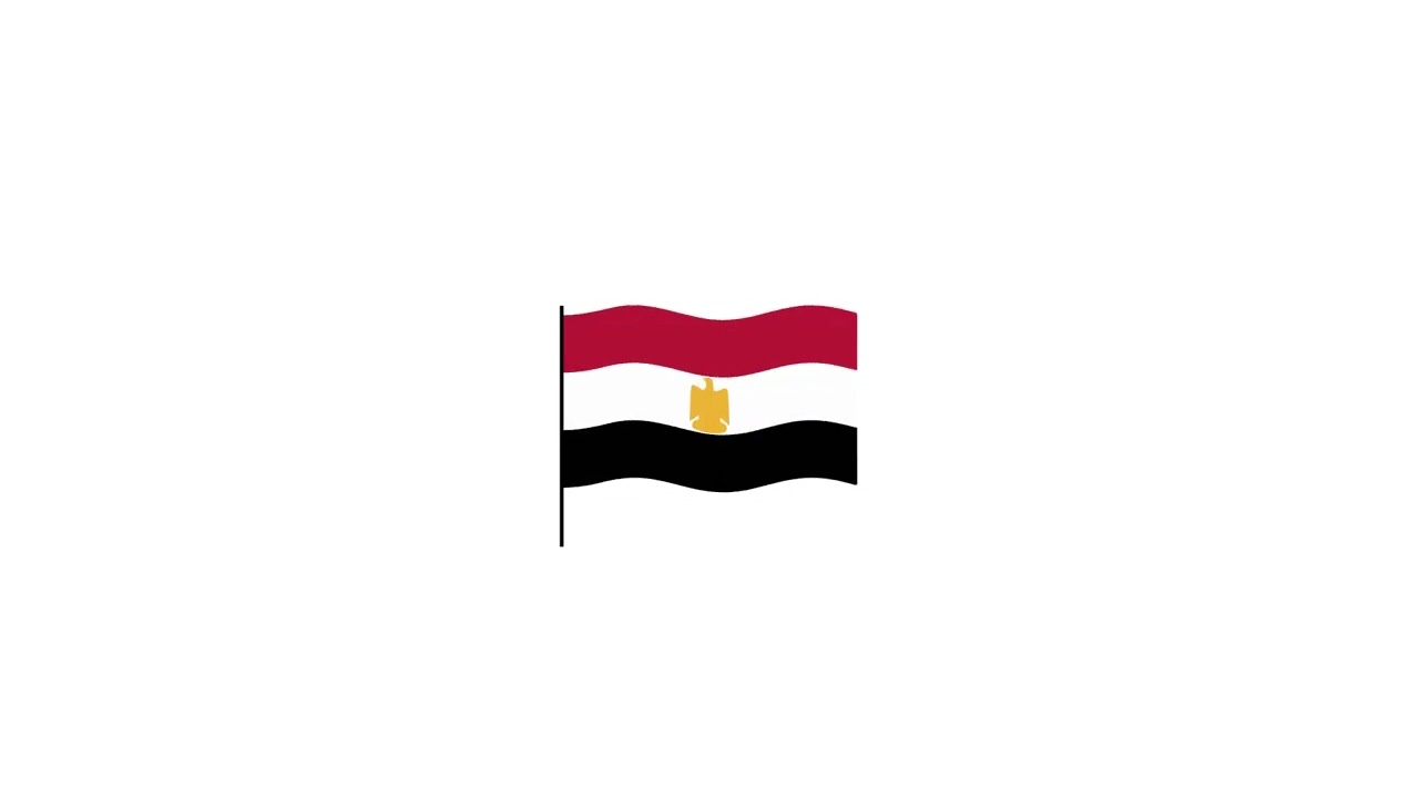 Egypt flag Lottie JSON animation
