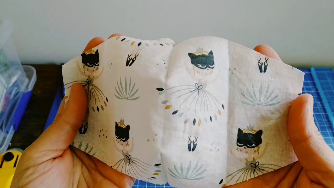 Mascherina in cotone diy con tasca porta filtro