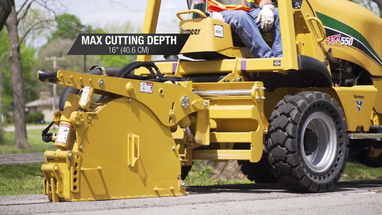 RTX550 zanjadora Vermeer con disco para microzanja - Vermeer España
