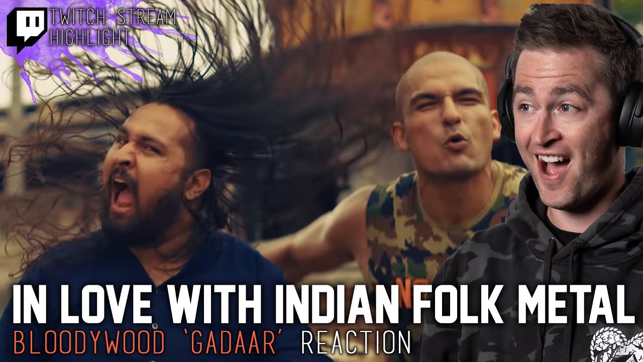 Bloodywood - Gaddaar (Indian Folk Metal) REACTION // Twitch Stream Highlight // Roguenjosh Reacts