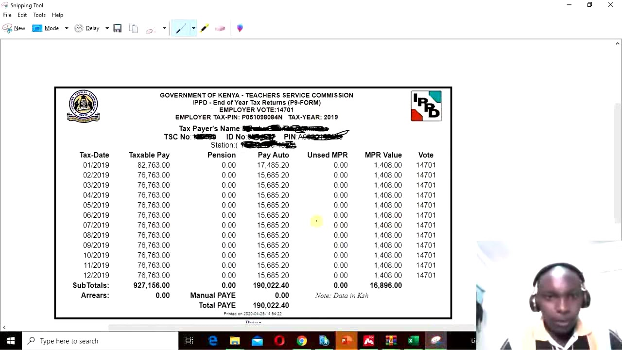 HOW TO FILL K.R.A RETURNS SIMPLIFIED FOR T.S.C STAFF