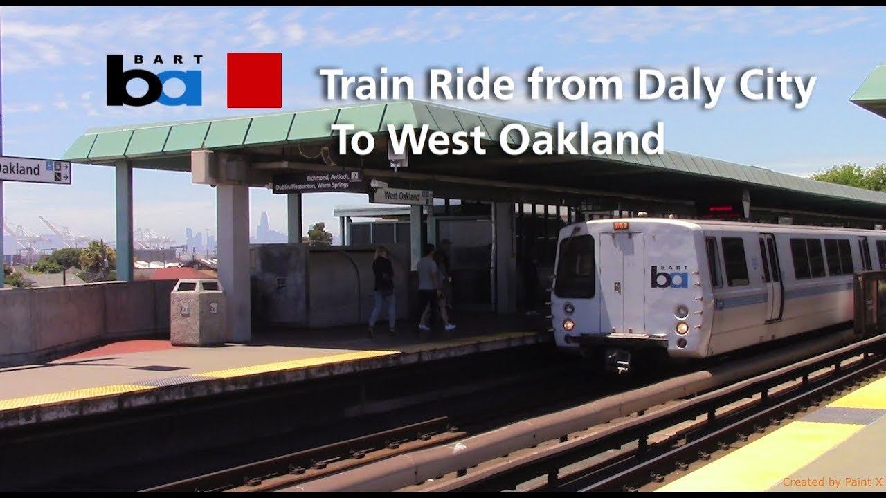 Bart Train Ride - A Car Rohr #1251 Red Line From Daly City to West Oakland