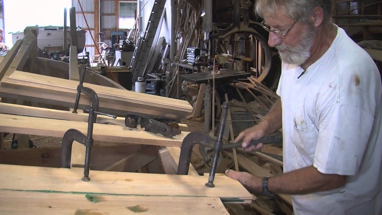 George Butler Building Wooden Deadrise Skiff - from film 