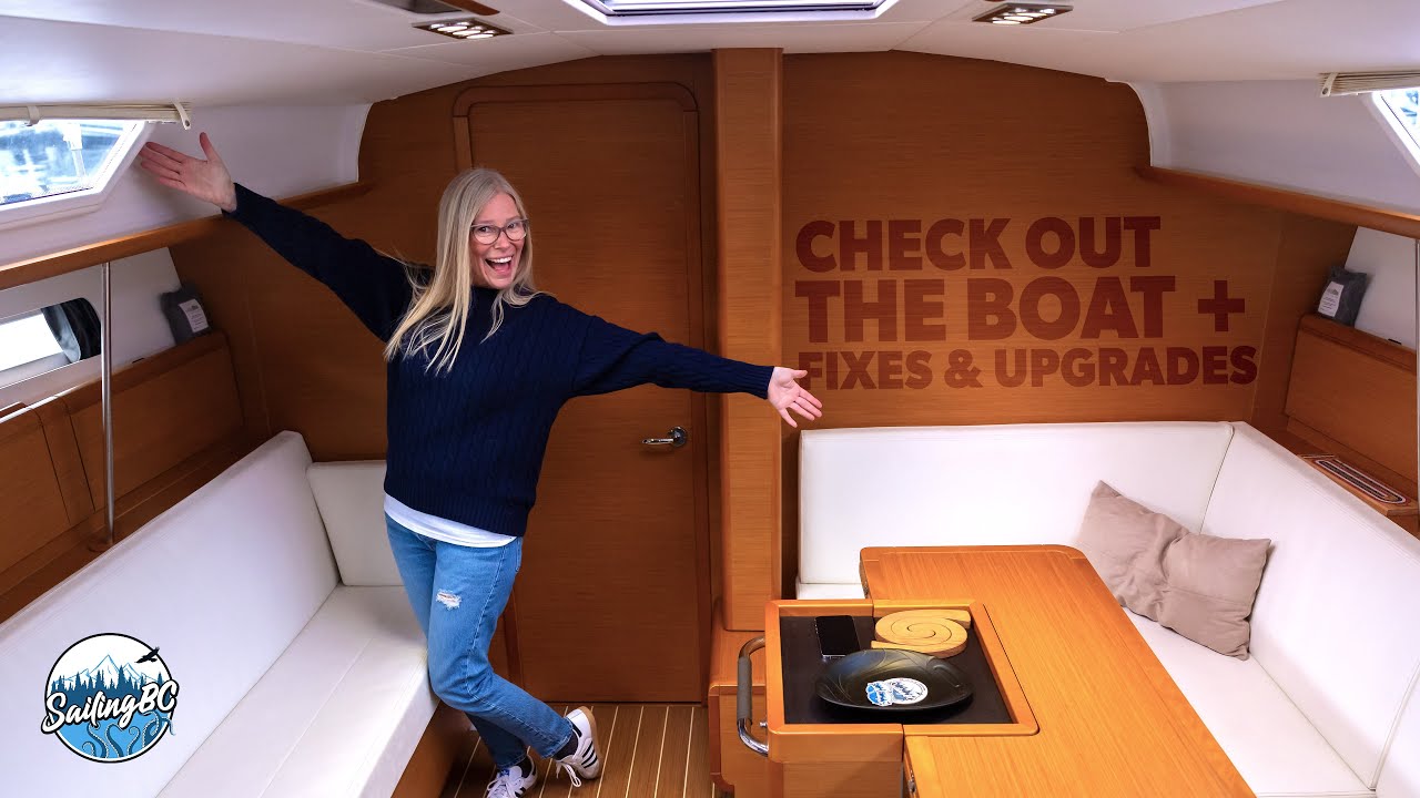 Sailing BC, Battleborn Lithium, Solar & Victron upgrades & tour our Jeanneau sailboat - S01E07