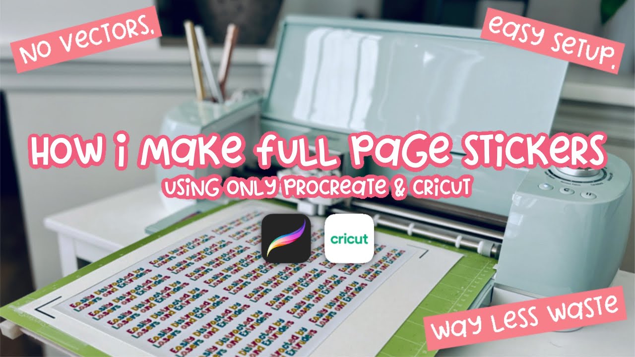 Как сделать целую страницу наклеек в Cricut с помощью этого лайфхака 🤯 | Используйте весь лист с ...