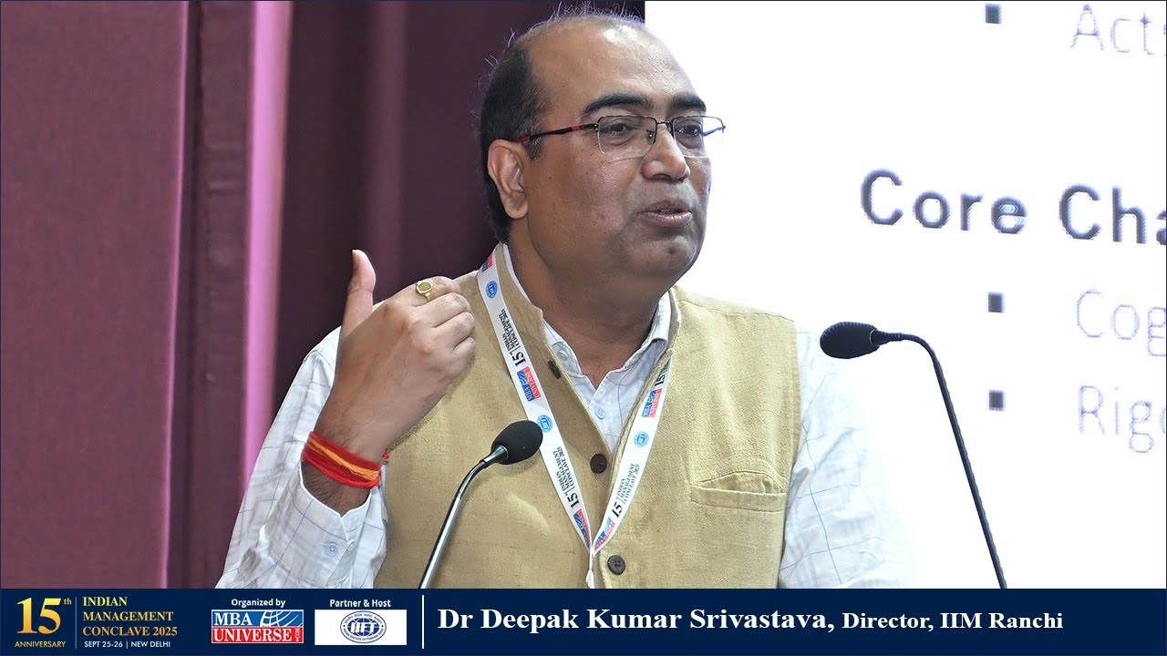 IMC 2025 | IMC ROUNDTABLE | Dr Deepak Kumar Srivastava, Director IIM Ranchi