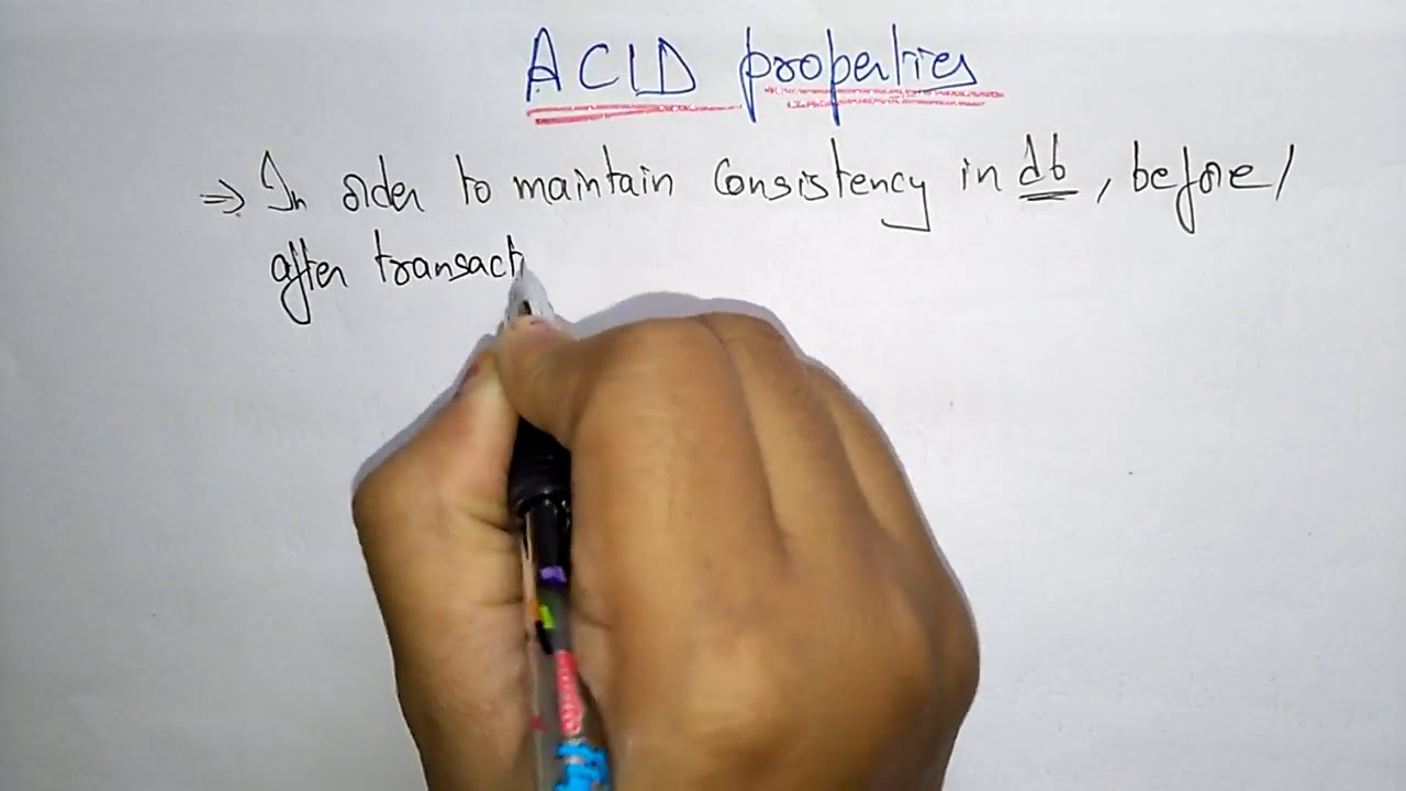 ACID properties database | Part -1/2  | DBMS | Lec-58 | Bhanu Priya
