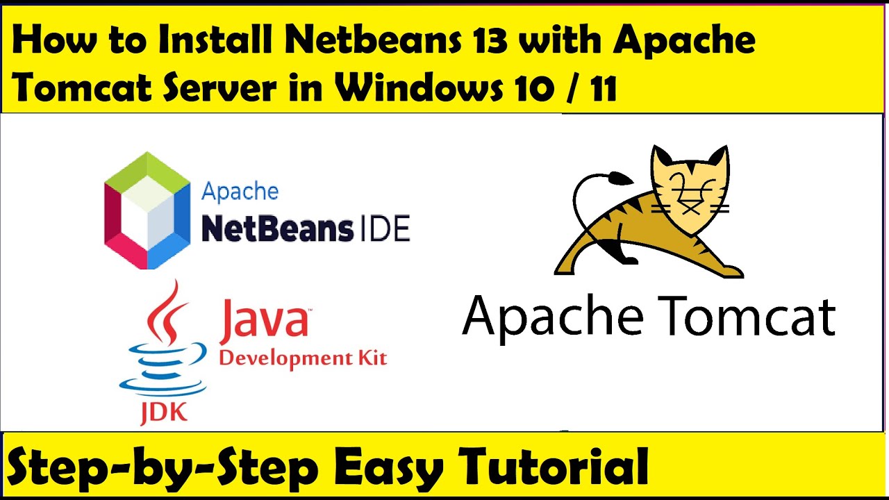 Как установить Netbeans 13 в Windows 10/11 с Apache Tomcat, полная установка Java JDK