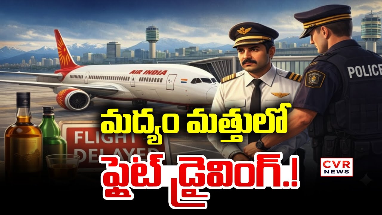 మద్యం మత్తులో ఫ్లైట్ డ్రైవింగ్.! | Indian Pilot Failed The Breath Test In Canada | CVR News