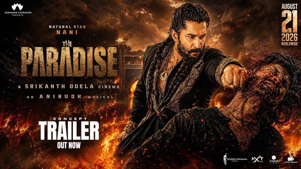Paradise Second Trailer concept | Nani | Manchu Mohanbabu | Srikanth odela | Anirudh ravichandran 