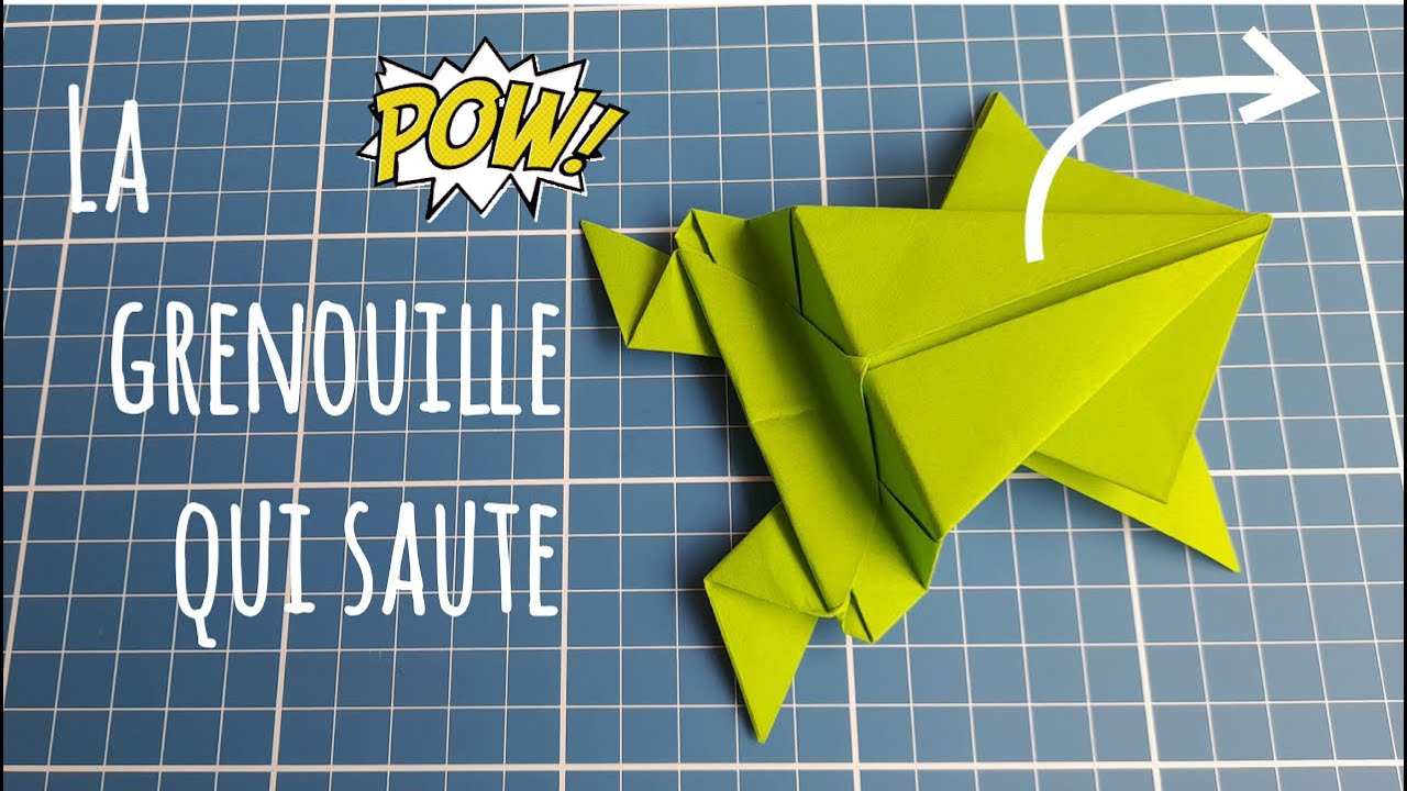 Comment Faire une Grenouille en Papier Qui Saute 🐸 - Tuto Origami Facile