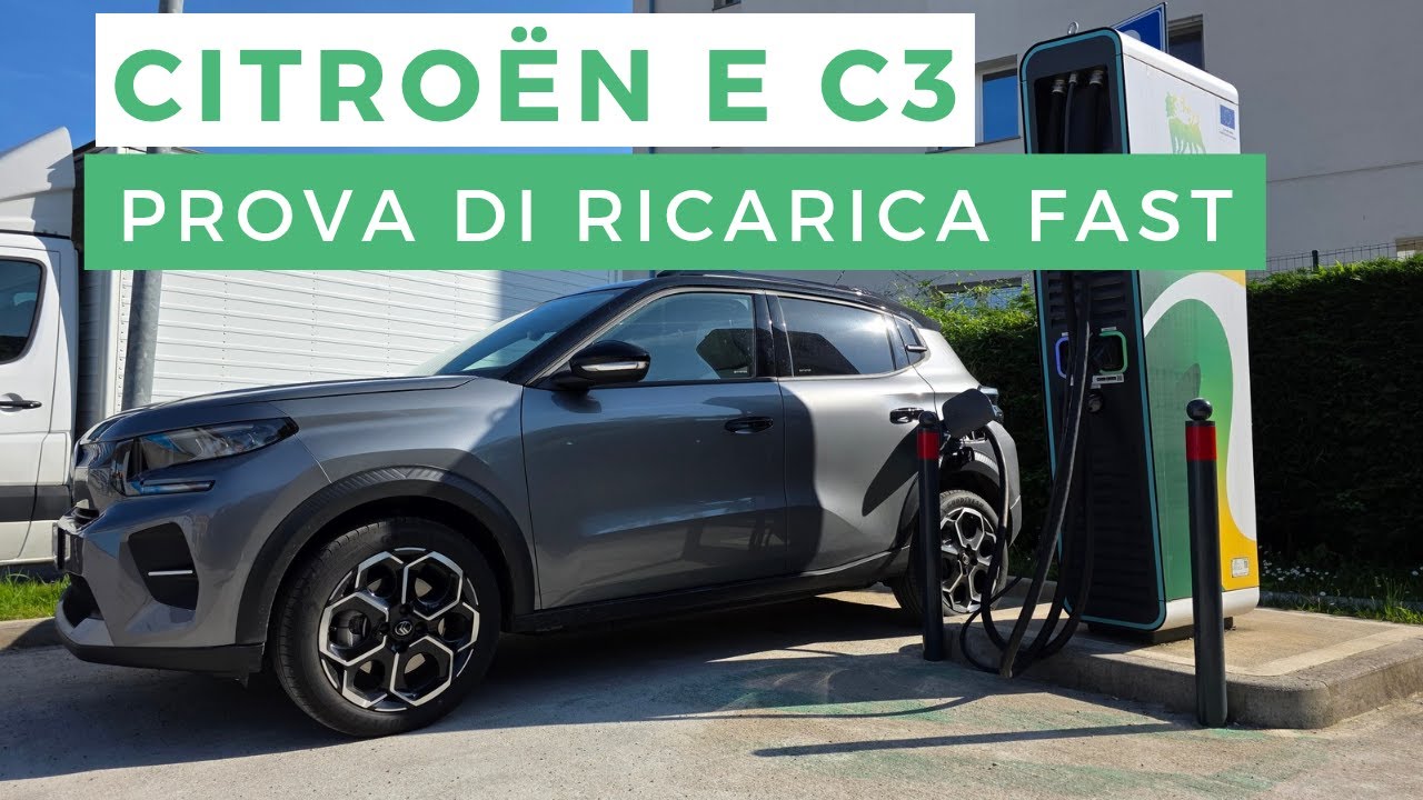 CITROEN E-C3 elettrica | PROVA RICARICA FAST, va bene, MAX 85KW