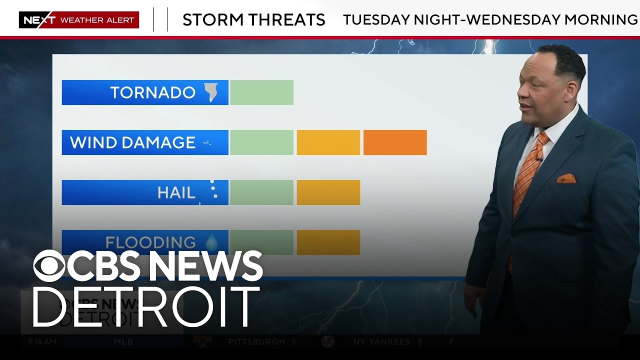 Severe storms expected Tuesday night into Wednesday morning