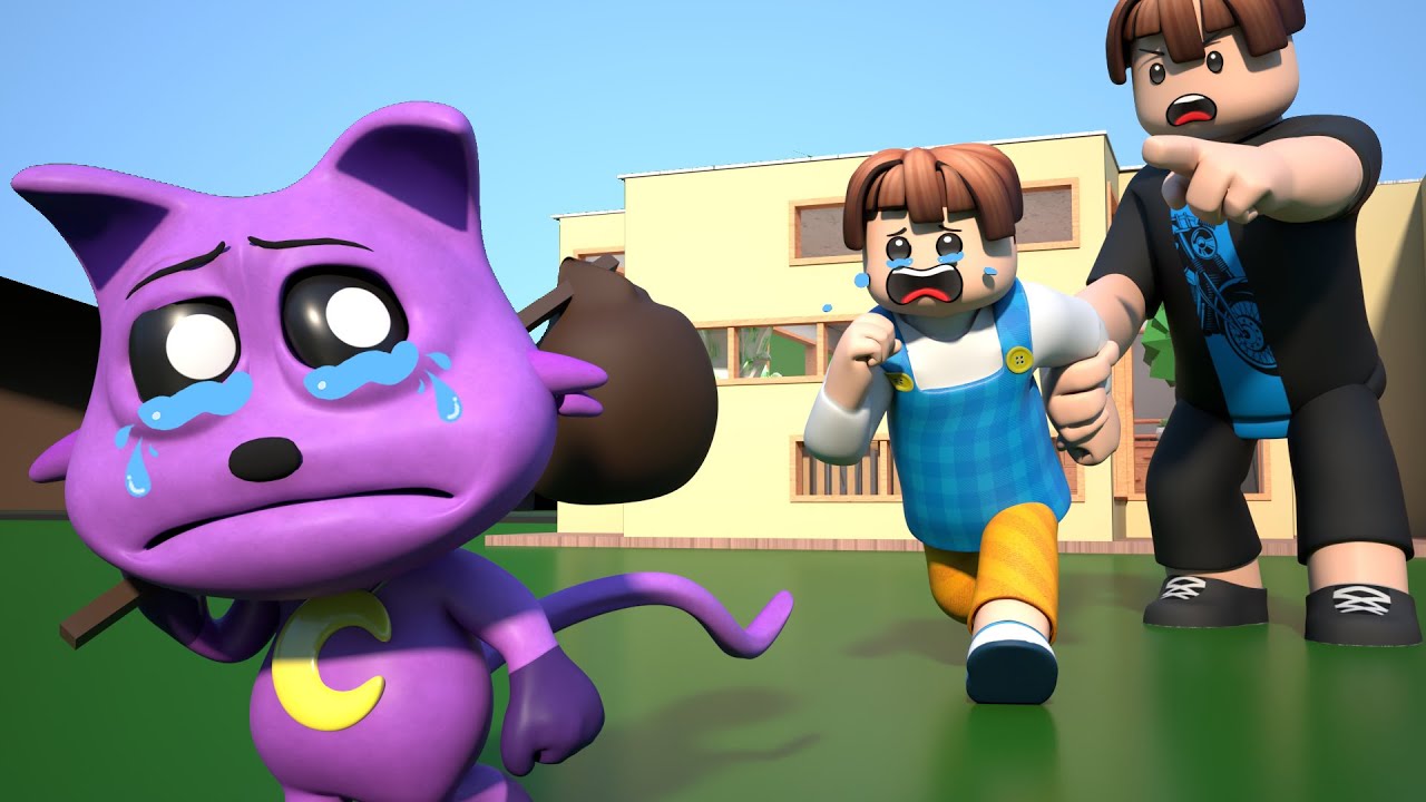 ROBLOX Brookhaven 🏡RP: Грустная история CatNap (мультяшная анимация) ROBLOX MASTER