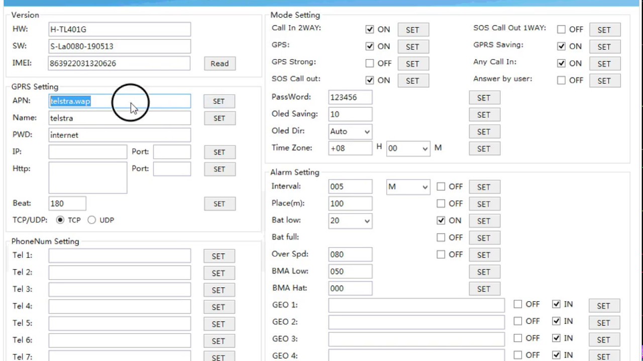 Programming a MediFone with Parameter Editor