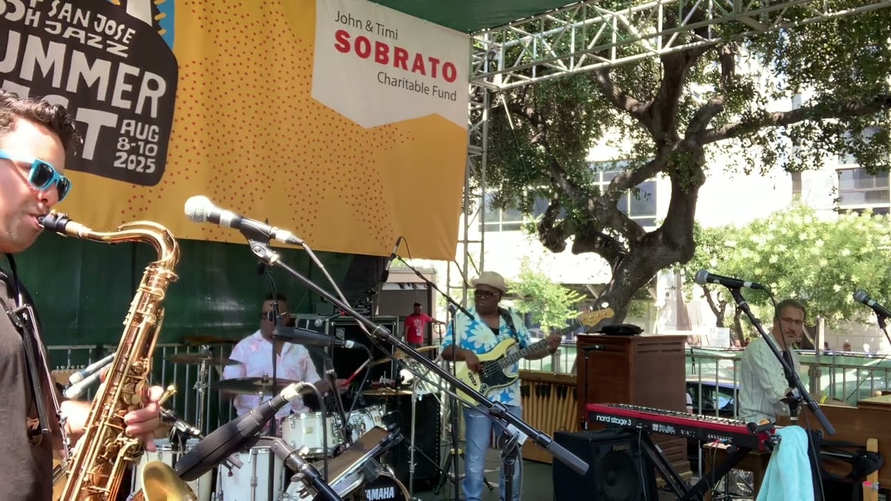 Eric Bolivar and the funk Allstars San Jose jazz fest 2025 big easy stage