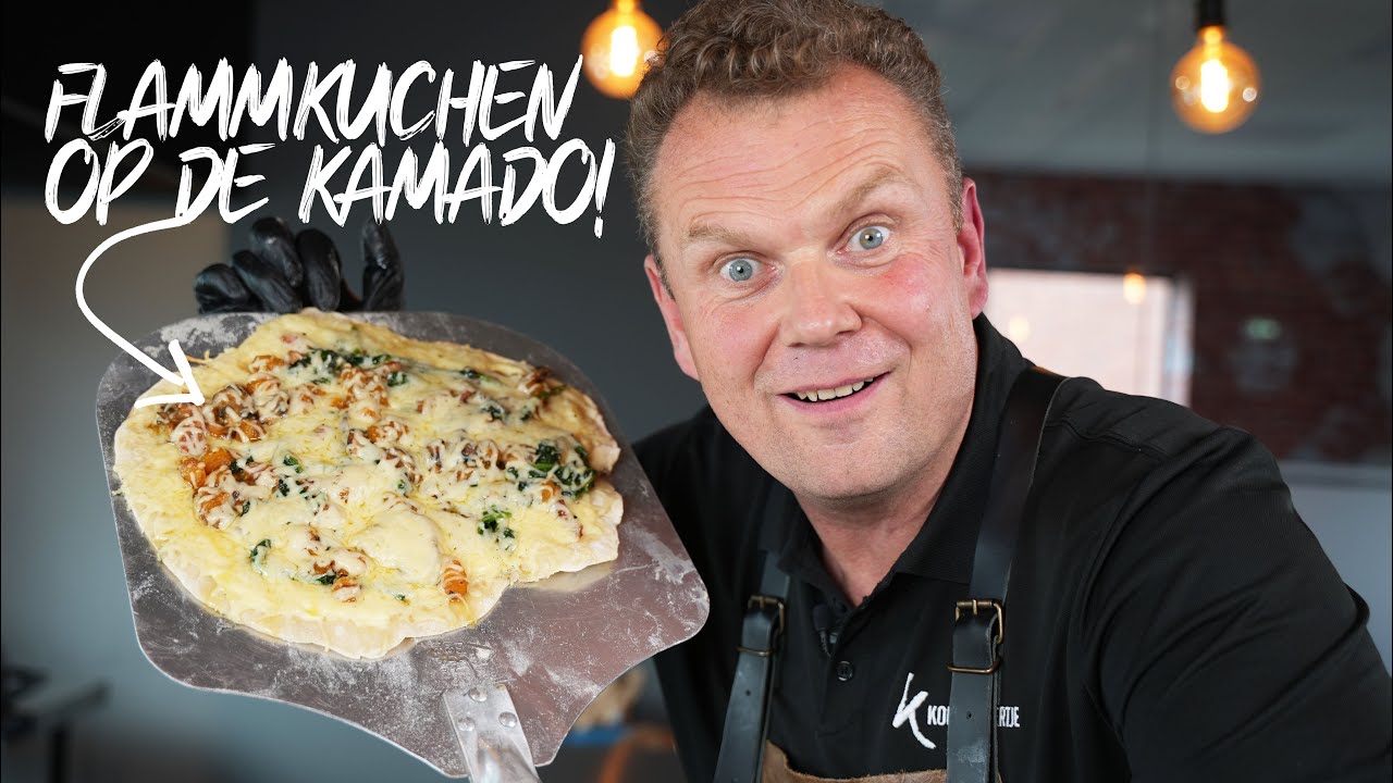 Flammkuchen op de Kamado, het ultieme WINTER BBQ recept! | Kolenboertje