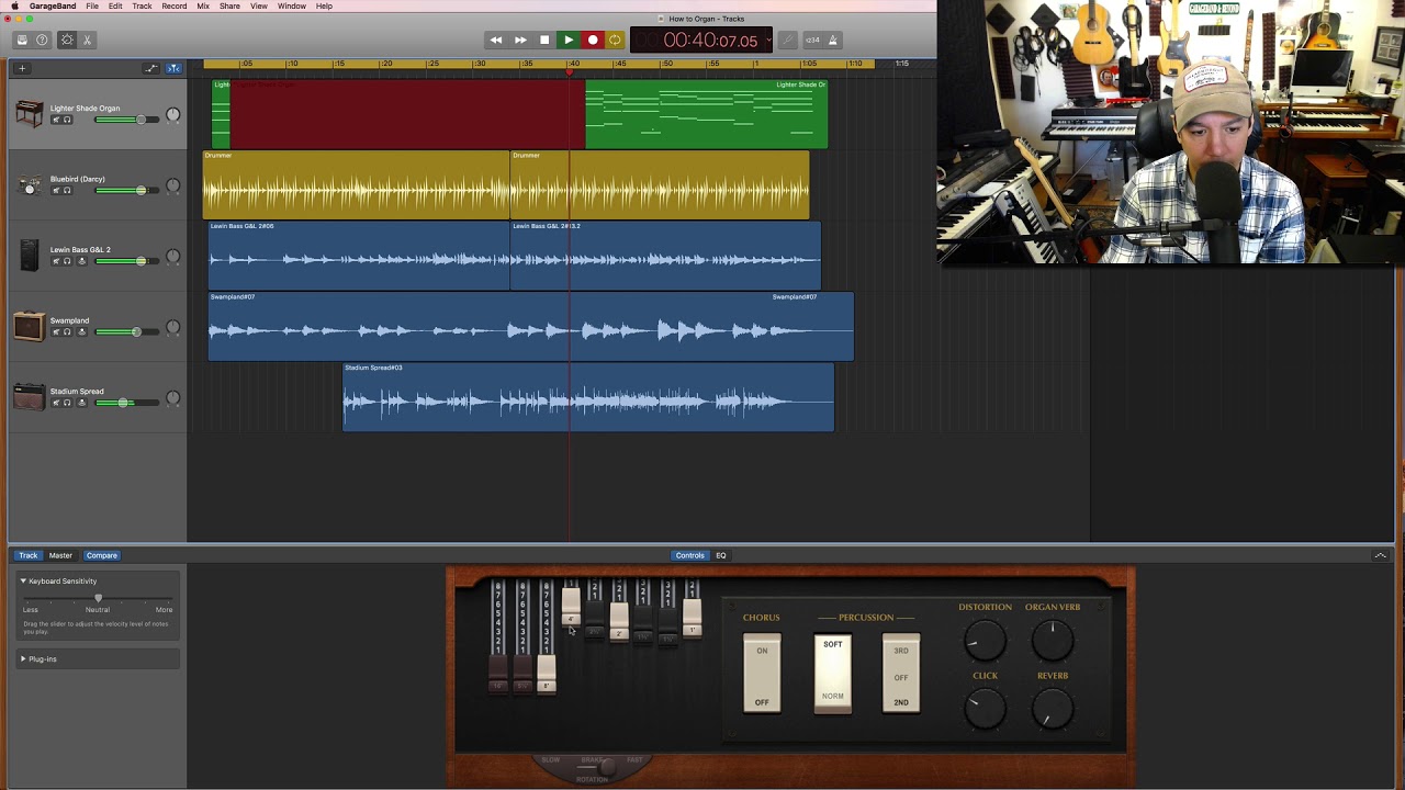 Make the Hammond Organ in Garageband Sound Real - Advanced Software Instrument Automation Garageband