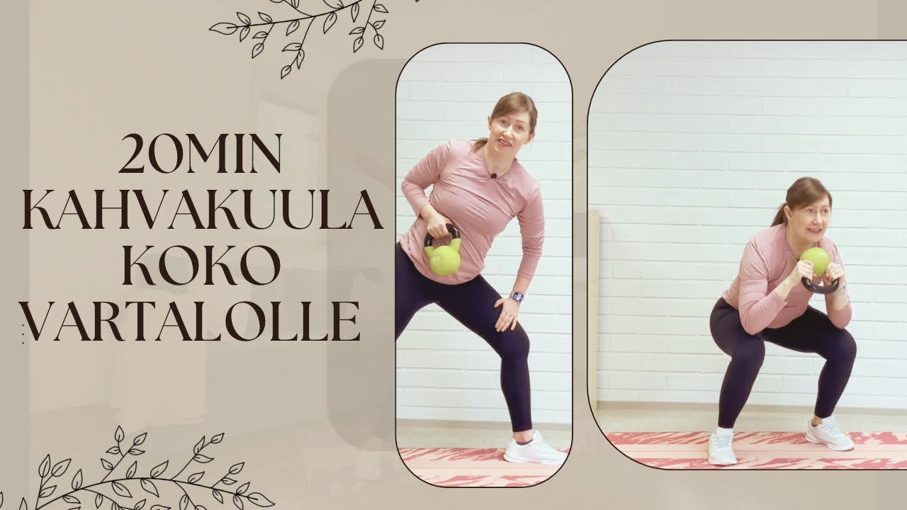 Kahvakuula koko kehon treeni kotona | Aloittelijalle | 30 min