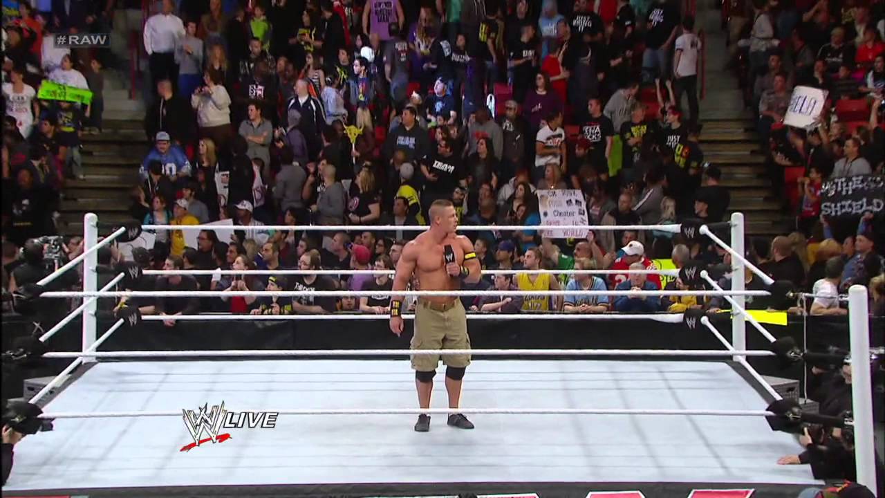 «Щит» нацелился на Джона Сину: Raw, 28 января 2013 г.