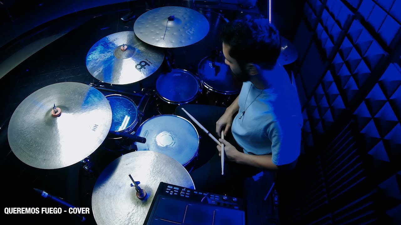 DRUM COVER +  QUEREMOS FUEGO + DRUM CAM + batería