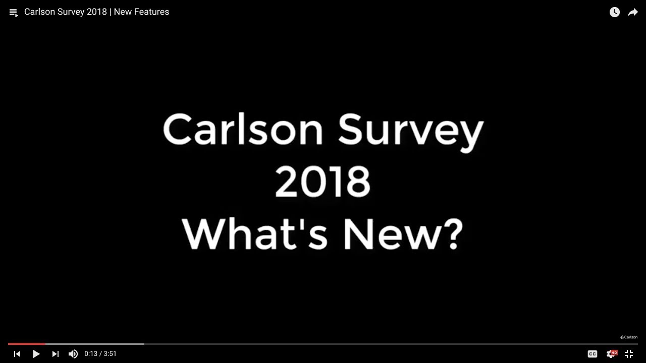 Carlson Survey 2018 | New Features