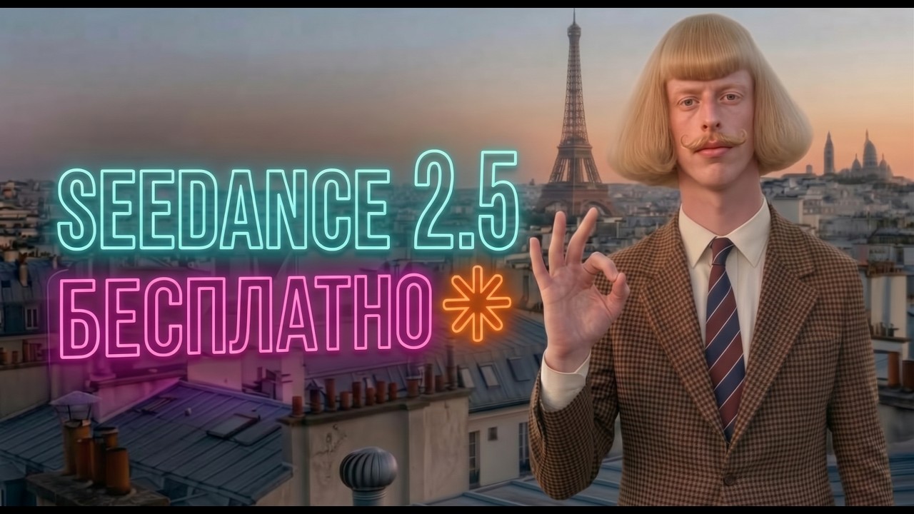 ГЕНЕРИРУЙ ВИДЕО БЕСПЛАТНО НАВСЕГДА | SEEDANCE 2.5 БЕСПЛТАНО | ИИ МОДЕЛЬ БЕСПЛТАНО