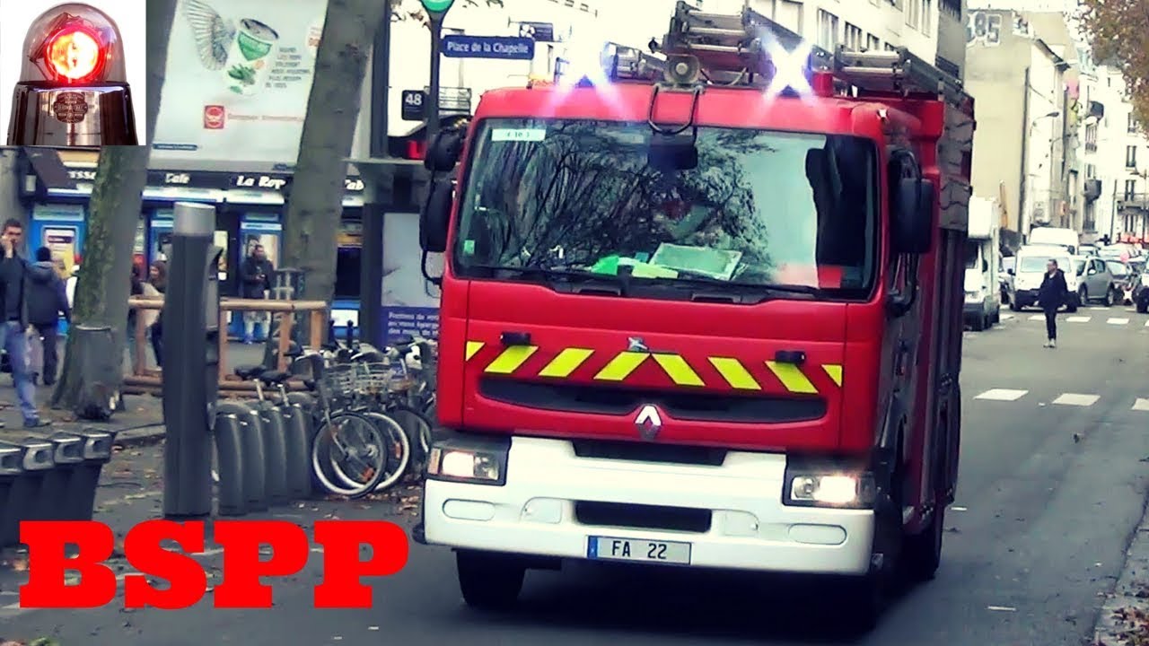 Fire Trucks and Ambulances Responding in Paris //BSPP FA Motos PS VSAV Compilation