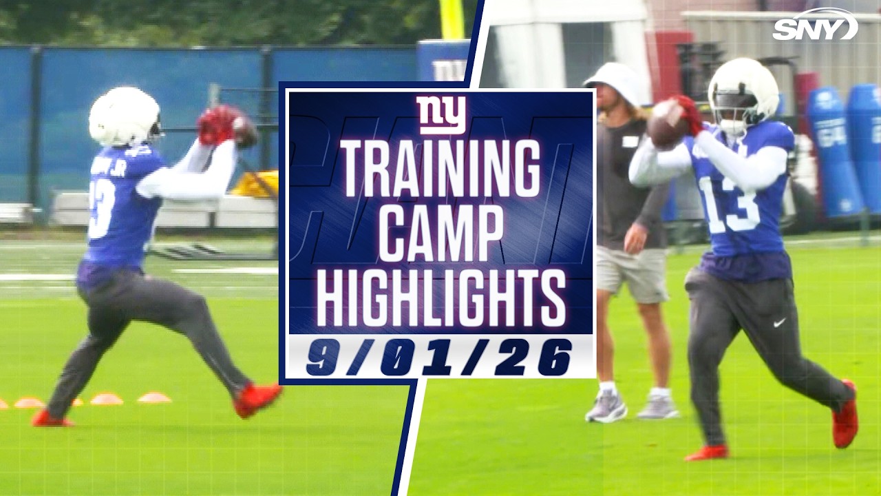 Odell Beckham Jr. wearing number 13 again as he highlights Giants practice