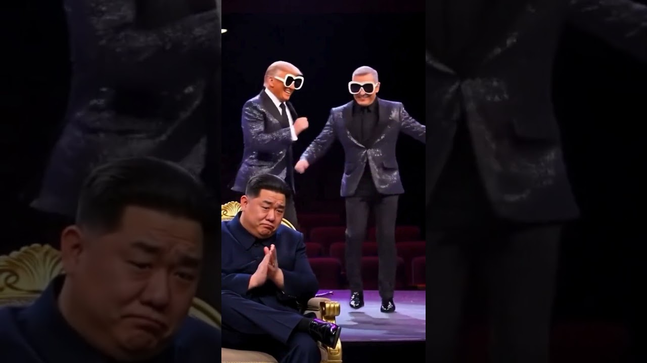Donald Trump Dancing with Netanyahu While Kim Jong
