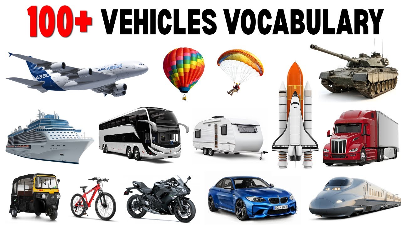 100+ Vehicle Names in English with Pictures | Englishova
