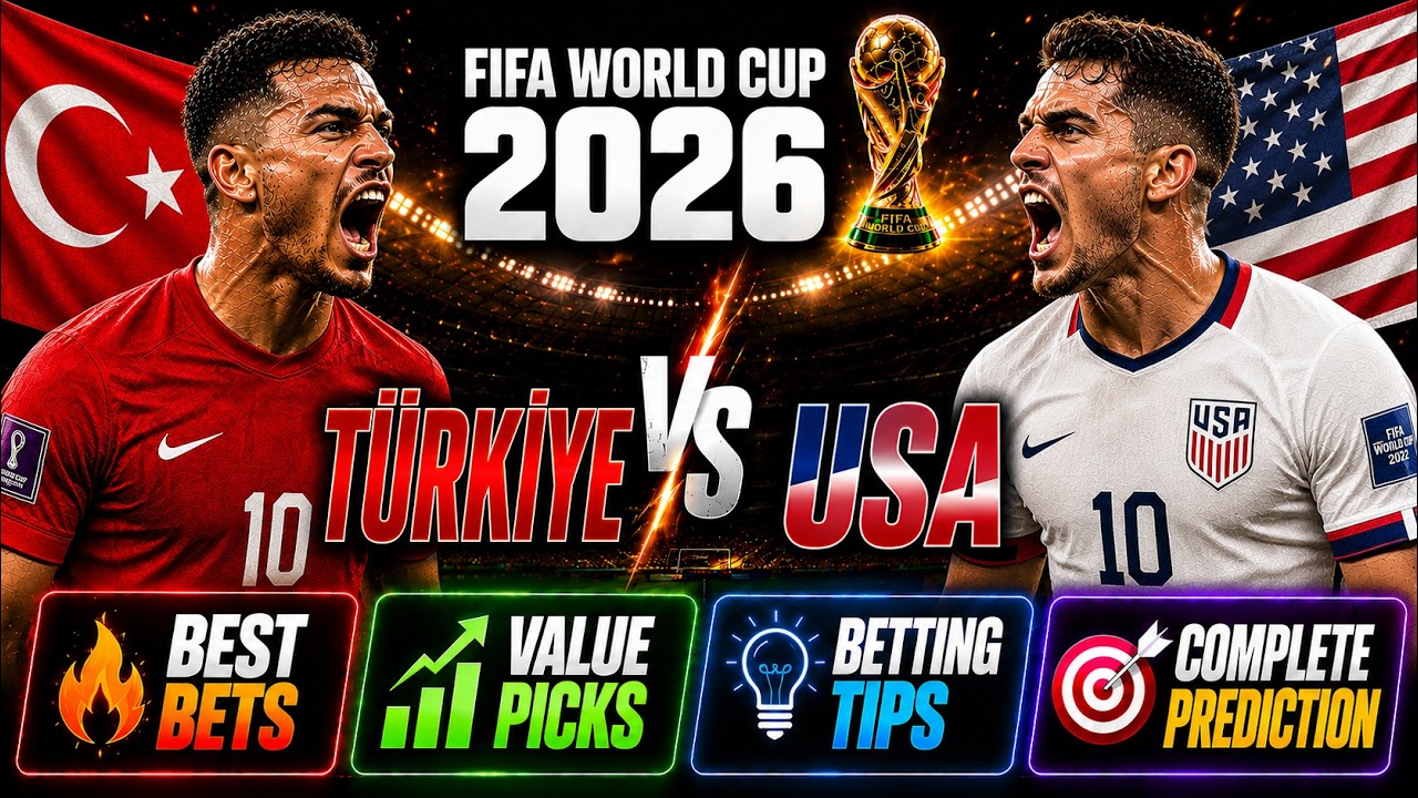 T&uuml;rkiye vs USA Betting Odds, Preview & Prediction 2026 | FIFA World Cup Group F, Best Odds & Picks 🏆