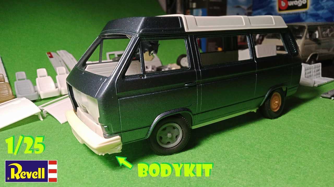 Volkswagen T3 Westfalia Club Joker 1988 Revell 1/25 Збірка моделі Model assembly #1