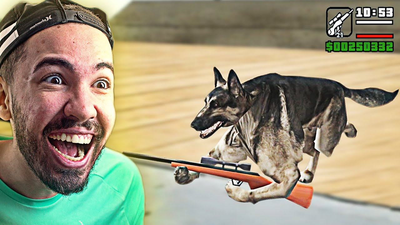 JOGANDO GTA SA COM UM CACHORRO!! (INCRÍVEL KKKKK)
