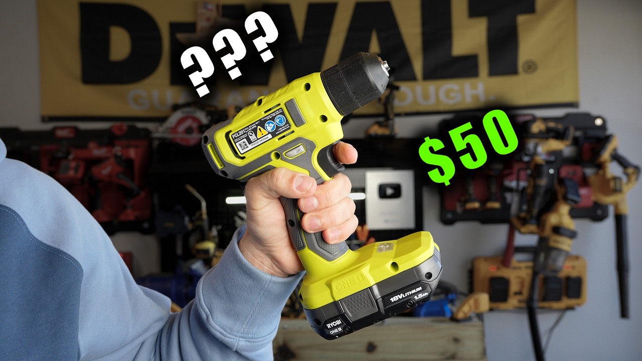 Тестирую самый дешевый дрель-шуруповерт Ryobi One 18V