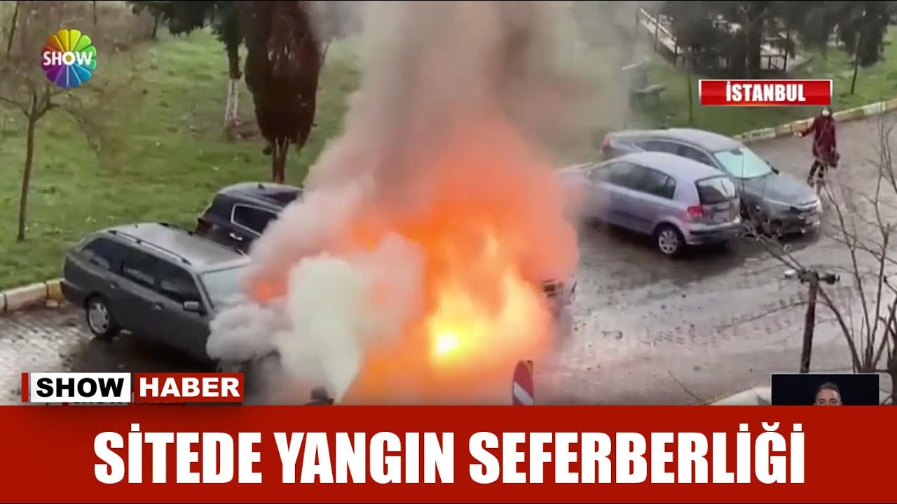 Sitede yangın seferberliği
