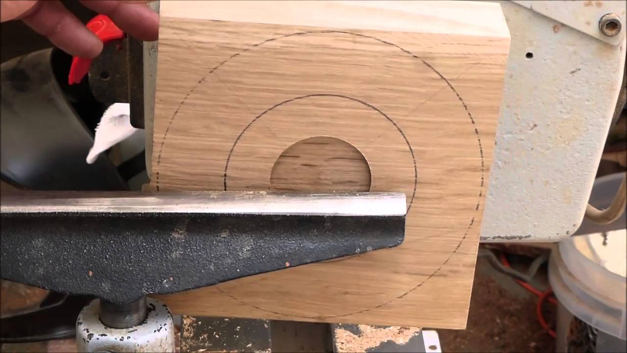 Woodturning With Naked Turner New Square Oak Bowl Part 1