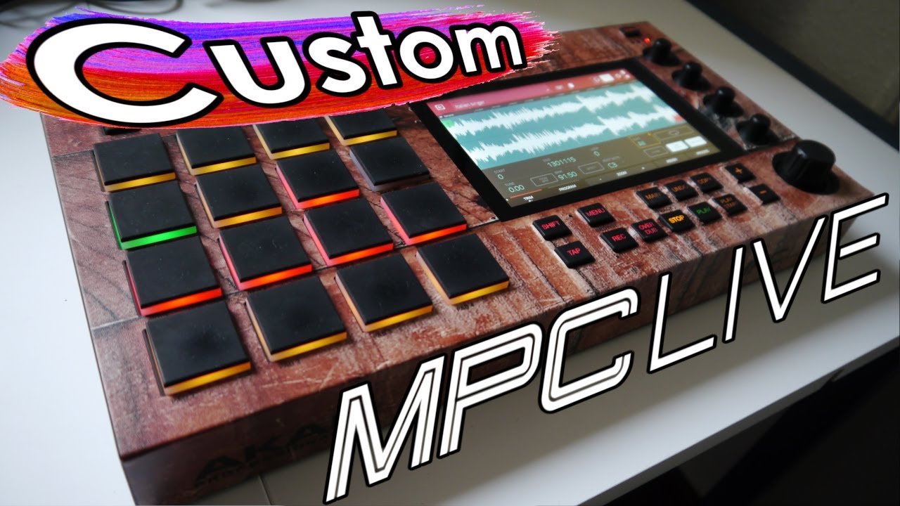 Akai Mpc Live Beat Making - MY NEW CUSTOM MPC !!