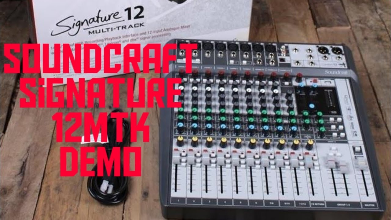 Soundcraft Signature 12 MTK Unboxing & Mini-Review, FX settings, Aux control, Full details in hindi