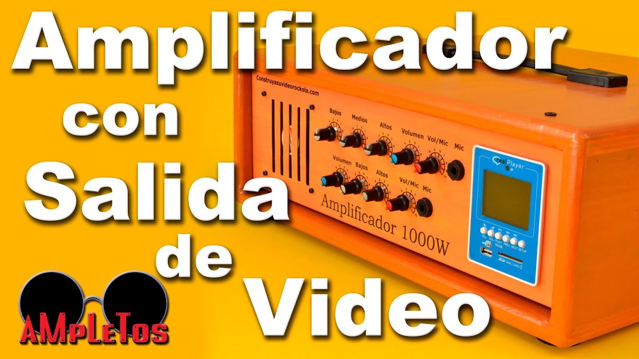 Amplificador de gran potencia con salida de video