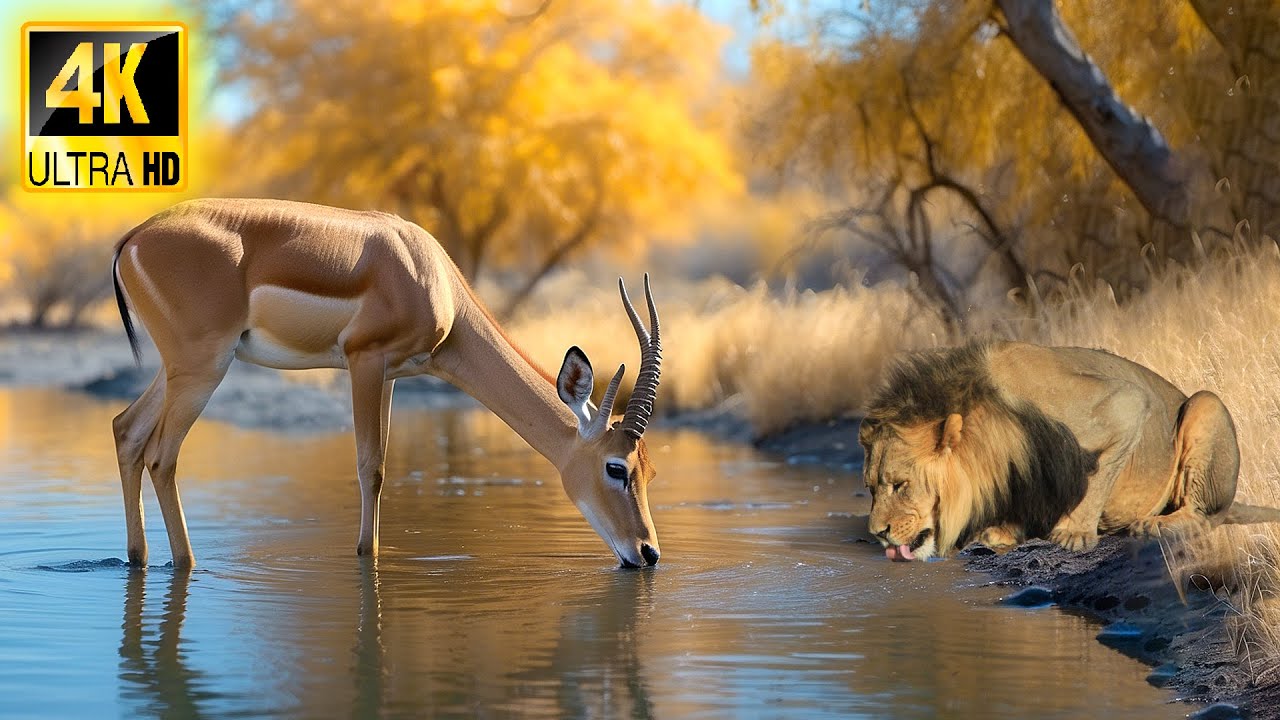 4K Quality African Wildlife: Caprivi Game Reserve - Amazing African Wildlife Footage with Real Sound