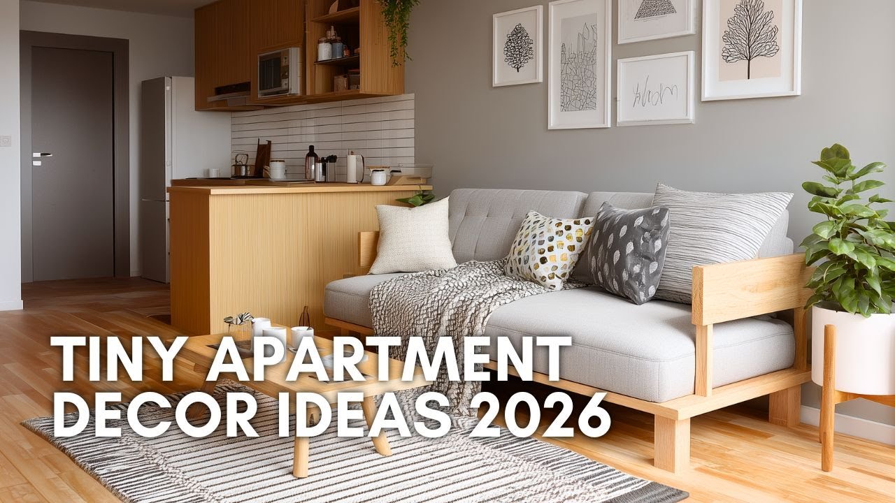 Tiny Tiny Apartment Decor Ideas 2026 | Stylish Small Space Design Trends