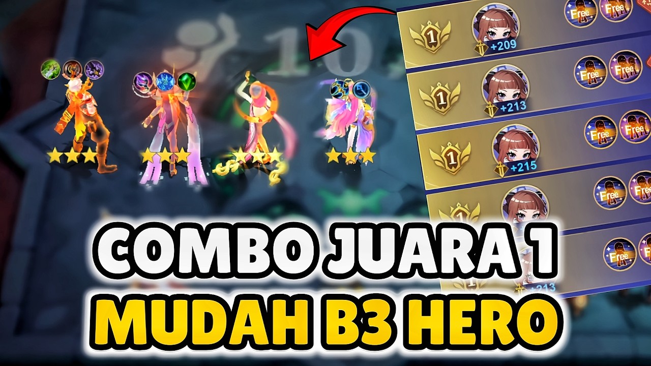 COMBO MUDAH!!!  B3 HERO SEMUDAH INI AUTO JUARA 1 WAJIB KALIAN COBAIN! SEBELUM RAME!
