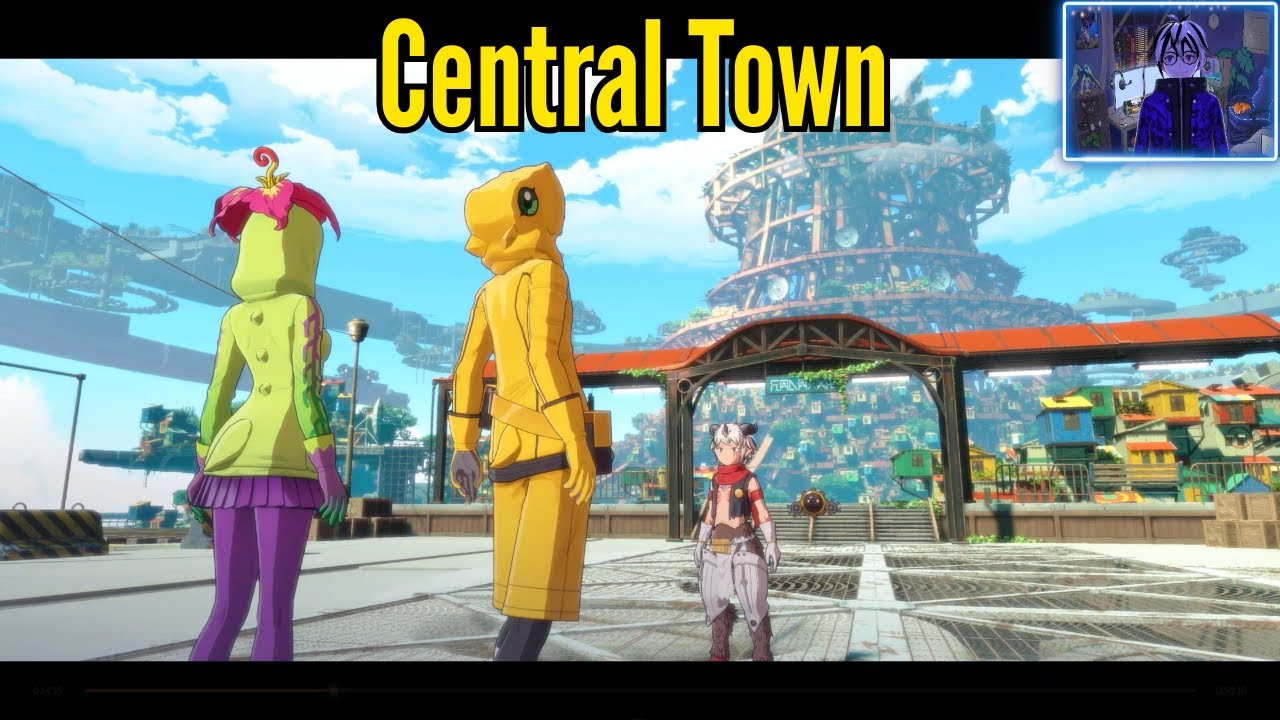 Digimon Story Time Stranger Playthrough Part 10: Central Town