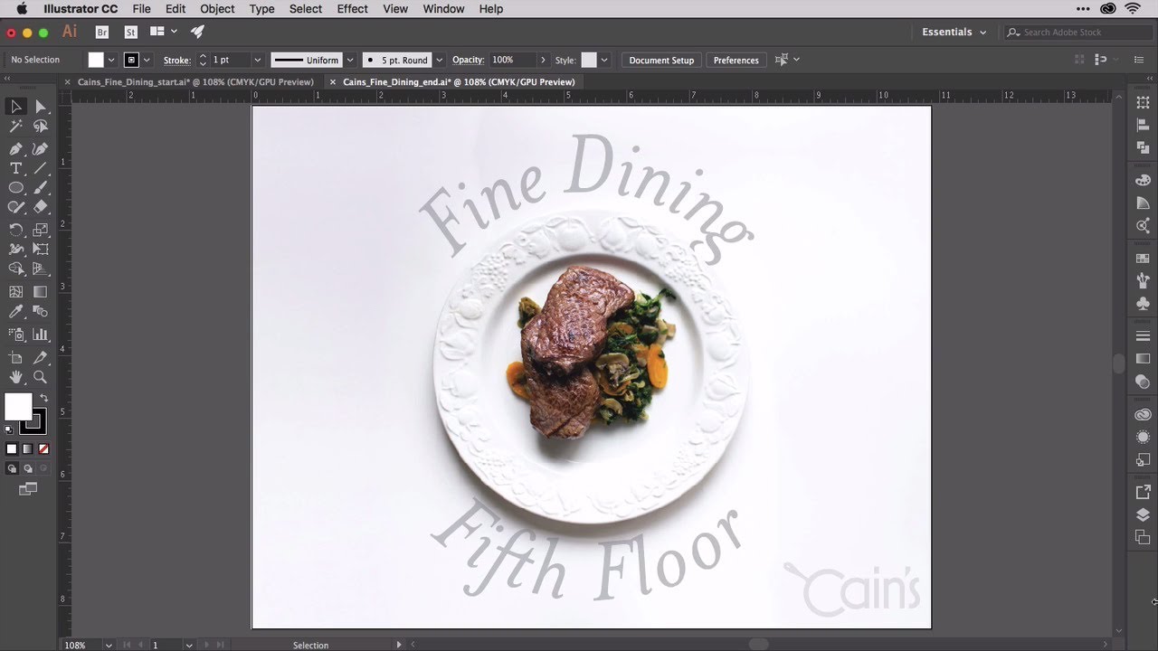 Setting Type Above and Below a Circle in Adobe Illustrator