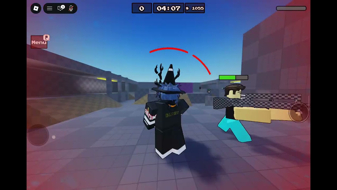 Playing a gun game:)