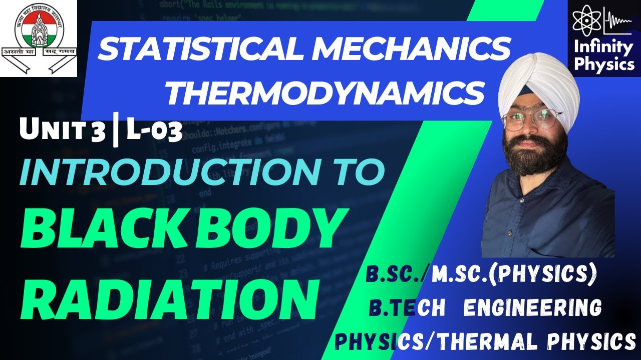 Unit 3 L 03 What are black body radiations? |Statistical Mechanics and Thermal Physics | BSc |B.Tech