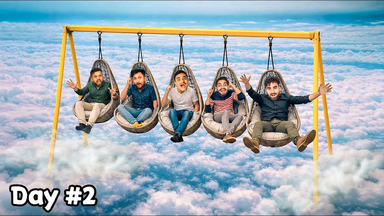 Last To Leave Hanging Chair Challenge | Winner Will Get ₹100000 - Hardest Challenge😱