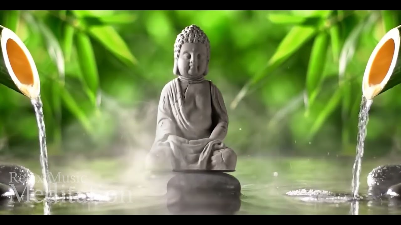 5 Hours Bamboo water fountain & Bird Sounds for Relaxing-Natural meditation music.
